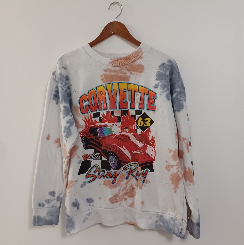 Chemistry Tie Dye Corvette Sting Ray Sweater